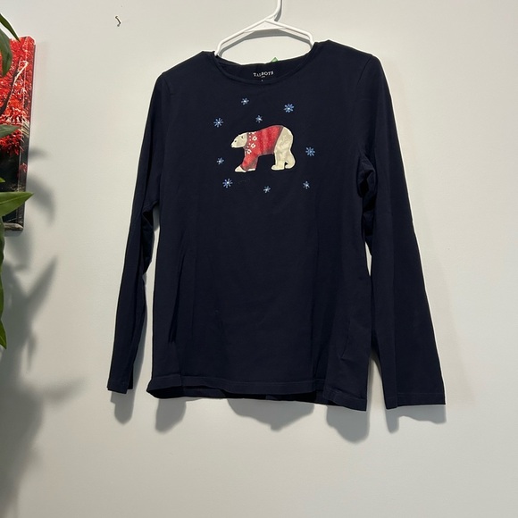 Talbots Tops - Talbots Navy Polar Bear Shirt